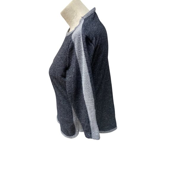 Cathy Daniels Womens Heather Gray & Light Gray Knit Sweater 3/4 Sleeve Relaxed F - Picture 2 of 6